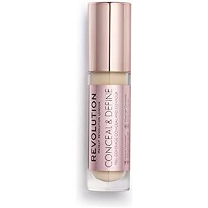 Revolution Beauty London Revolution Conceal & Define Concealer, Correttore per Makeup Viso Leggero, Copertura Totale a Lunga Durata, C6.5, 4g