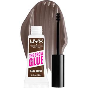 NYX Professional Makeup Gel Sopracciglia Brow Glue, Istantaneo, Per un Look Laminato, The Brow Glue, Dark Brown