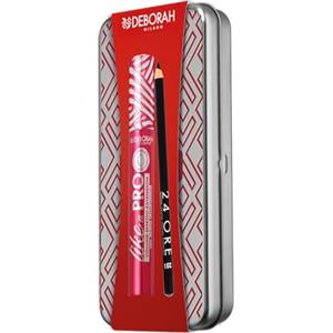 Deborah Milano - Set Make Up Occhi N. 05, Include Mascara Like a PRO con Acido Ialuronico e Matita 24 Ore 251 Black, Astuccio Resistente in Latta, Idea Regalo Donna