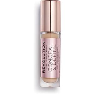Revolution Beauty London Revolution Conceal & Define Concealer, Correttore per Makeup Viso Leggero, Copertura Totale a Lunga Durata, C9, 4g