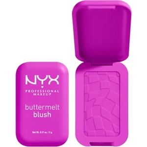 NYX Professional Makeup Blush in Polvere, Per un Look Fresco e Colorato, Arricchito con Burro di Mango, Mandorle e Karitè, Sfumabile, Buttermelt, Tonalità: Butta With Time, 5 g