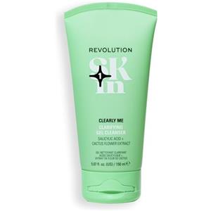 Revolution Skincare London Revolution SKin, Clearly Me Clarifying Cleansing Gel, Gel Detergente Purificante per Pelli Impure e Miste, Vegano e Cruelty-Free, 150ml