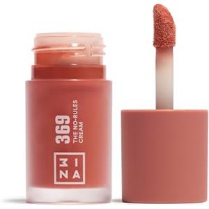 3INA MAKEUP - The No-Rules Cream 369 - Blush Liquido Rosa Marrone - in Crema con Olio di Mandorle - per Occhi Labbra e Guance - dalla Finitura naturale - Vegan - Cruelty Free