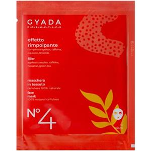 GYADA COSMETICS, Maschera Viso in Tessuto Effetto Rimpolpante, Indicata per Pelli Mature e Rilassate, ad Azione Liftante, per una Pelle Liscia e Compatta, con Acido Ialuronico e Aloe Vera, 15 ml