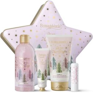 Bottega Verde - Cofanetto Regalo Bosco delle Meraviglie, con Bagnodoccia 250 ml, Crema Mani 30 ml, Latte Corpo 150 ml, Balsamo Labbra, Originale Forma di Stella