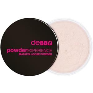 deBBY, powderEXPERIENCE MAT&FIX LOOSE POWDER, Cipria Polvere Libera Fissante, Formula Mattificante con Texture Leggera e Soffice, Effetto Vellutato, Dermatologicamente Testata