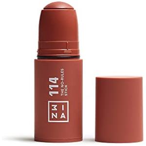 3INA MAKEUP - The No - Rules Stick 114 - Marrone - Blush in Crema Marrone con Acido ialuronico - Blush Stick per Occhi Labbra e Guance - Finitura naturale - Vegan - Cruelty Free