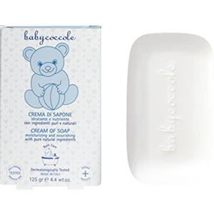 BABY COCCOLE Babycoccole CREMA DI SAPONE Idratante e Nutriente per Bambini e Neonati. Saponetta con Estratti di Fiore di Loto e Ingredienti Naturali Vegetali. Dermatologicamente Testata per Pelle Sensibile. 125gr