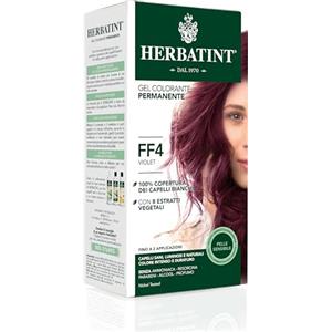 Herbatint Gel Colorante Permanente per Capelli FF4 Violet - 150 ml, senza Ammoniaca, 100% Copertura Capelli Bianchi, per Pelli Sensibili, con 8 Estratti Naturali Bio