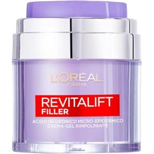 L'Oreal Paris L'Oréal Paris Crema-Gel Rimpolpante Revitalift Filler, Acido Ialuronico Micro-Epidermico, Per una Pelle Idratata più a Lungo, 50 ml