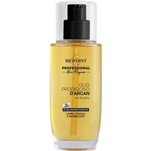 Biopoint Professional Hair Program - Olio Prodigioso d'Argan, per Capelli Fragili e Danneggiati, 75ml