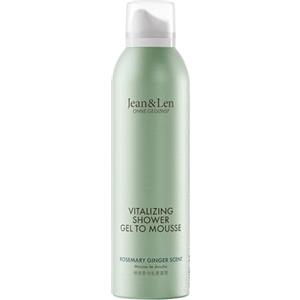 Jean & Len Shower Soufflé Rosmarino & Zenzero, con olio di mandorle, jojoba e babussa, per una profumata esperienza di pulizia, doccia schiuma, senza parabeni e siliconi, 200 ml