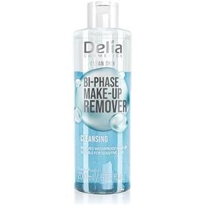 Delia Cosmetics - Clean Skin - Struccante Bifasico per Viso e Area Occhi - Tutti i Tipi di Pelle - Rimuove il Trucco Waterproof - Non Irritante - Formula Vegana - 200ml