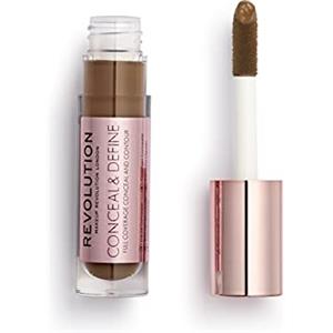 Revolution Beauty London Revolution Conceal & Define Concealer, Correttore per Makeup Viso Leggero, Copertura Totale a Lunga Durata, C17, 4g