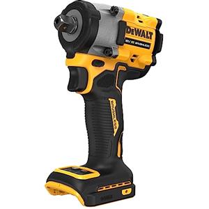 DEWALT Avvitatore a impulsi compatto 18V XR Brushless con attacco quadro 1/2" e perno di tenuta, solo corpo macchina, DCF922N-XJ