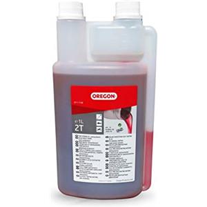 Oregon Olio Motore 2 Tempi, Lubrificante Minerale Automiscelante Semisintetico a Combustione Pulita e Basso Contenuto di Ceneri, Protegge il Motore e Massimizza le Prestazioni, 2 T, 1 Litro (O11-1140)