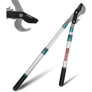 HYCHIKA BETTER TOOLS FOR BETTER LIFE HYCHIKA Troncarami Telescopico 99CM, Cesoie Lunghe per Potatura, Cesoia da Potatura, Tagliano Rami di Ø50 mm max., Lame Affilate, Troncarami Bypass per La Potatura di Rami Secchi e Umidi