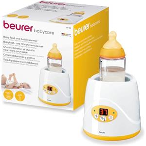 Beurer BY 52 Scaldabiberon e Scaldapappe 2in1 con Display Digitale, Riscaldamento Uniforme e Delicato, Funzione Mantenimento Calore 35-85 °C, Adatto a Tutti i Biberon e Vasetti, Spegnimento Automatico