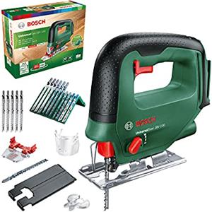 Bosch Home and Garden 0603011101 Bosch Seghetto Alternativo UniversalSaw 18V-100 (Senza Batteria, Sistema da 18 Volt, Incluso Set di 15 Lame, Confezione in Cartone) - Amazon Edition