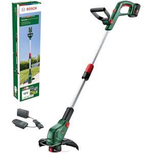 Bosch Tagliabordi a batteria UniversalGrassCut 18V-26-500 (per il taglio dell'erba e dei bordi; tempo di carica: 65 min; diametro di taglio: 26 cm; sistema a 18 Volt; con batteria e caricabatteria)