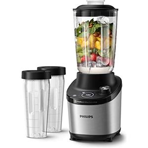 Philips Frullatore ad alta velocità Serie 7000-1500 watt, 2 litri, Tecnologia PowerBlend Ultra, Funzione di Pulitura Rapida, Ricette con HomeID App (HR3760/10)