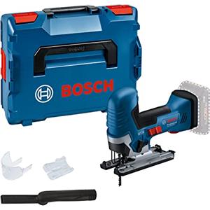 Bosch Professional 18V System Seghetto alternativo a batteria GST 18V-125 S (ideale per tagli curvi e trasversali, portalame SDS, incl. 1 lama per seghetto alternativo, kit di aspirazione, in L-BOXX)