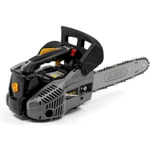 Alpina Motosega da potatura APR 25 (10)'', Barra di taglio 25 cm (10''), Motore a scoppio 25,4 cc, 900 W, Velocità catena 21 m/s, Pompa olio automatica regolabile