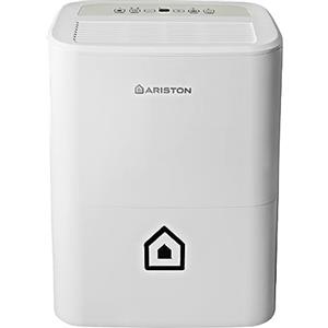 Ariston DEOS 16S Wifi - Deumidificatore Casa Muffa Portatile 16L/24h Adatto per Bagno e Ambienti Fino 44㎡, Piccolo e Assorbi Umidità 24,5x35x51 con Timer di Accensione Automatica, Consumo Massimo 430w