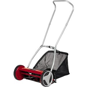 Einhell Tagliaerba a spinta GC-HM 400 (largh. Taglio 40 cm, regolazione altezza taglio su 4-livelli di 13-37 mm, vano raccolta 27 l, 5 rulli elicoidali, consigliato per prati fino a 250mq)