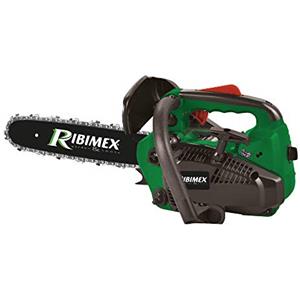 Ribimex Motosega da Potatura a Scoppio 25,4 cc, Lama da 300 mm, 1,07 HP a 11.000 giri/min, Lubrificazione Automatica, Velocità Catena 21 m/sec, Avviamento Manuale, Accessori Inclusi - PRTRT301