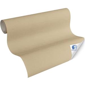 Livingwalls Carta da parati DESIGNDROP - carta da parati non tessuta preverniciato in tinta unita in marrone, crema - 10,05 m x 0,53 m - Carta da parati in tinta unita per ambienti diversi - 785754