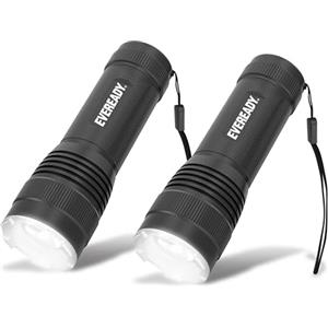 Energizer Torcia LED Eveready, torcia piccola a batterie, resistente all'acqua, 270 lumen, 2 unità