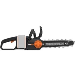 WORX Nitro WG350E.9 Motosega a batteria 20 V - potente sega per legno - 10 m/s - lunghezza di taglio 30 cm - compatta e sicura - solo utensile