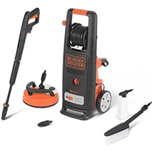BLACK+DECKER Idropulitrice ad Alta Pressione BXPW2200PE con Patio Cleaner e Spazzola Fissa (2200 W, 150 bar, 440 l/h)