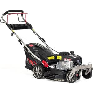 NAX POWER PRODUCTS 1000S Motore Briggs & Stratton Serie 450E 125 cm3 Larghezza di Taglio 42 cm Cesto 45l Sistema di Lavaggio dell'alloggiamento tagliaerba a Scoppio a trazione, Nero, NAX1000S