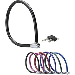 Master Lock Lucchetto Bici [Chiaivi] [55 Cm Cavo] [Esterno] [Colore Casuale] 8630-F - Ideale per Proteggere Bicicletta, Skateboard, Passeggino, Falciatore, Attrezzature Sportive, Multicolore
