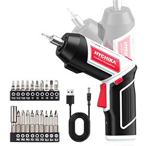HYCHIKA BETTER TOOLS FOR BETTER LIFE HYCHIKA Avvitatore a Batteria, Avvitatore Elettrico 6 Nm Cacciavite Elettrico 3.6 V 2.0 Ah, Luce LED, Cavo di Ricarica USB, Adatto per Riparazioni Domestiche DIY