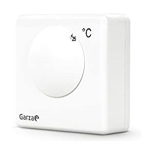 Garza Power - Termostato analogico con ruota manuale, Collegamento 3 fili, colore: bianco