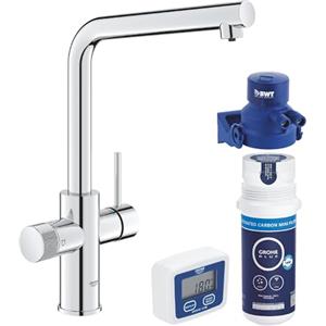 GROHE Blue Pure Minta, miscelatore per lavello da cucina, con filtro ai carboni attivi, cromo