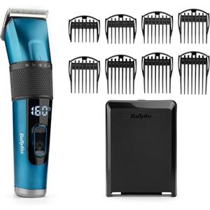 BaByliss Tagliacapelli Japanese Steel, batteria agli ioni di litio, autonomia 160min, Ricarica in 3h, Custodia inclusa, E990E