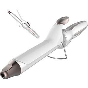 Cecotec Ferro arricciacapelli SurfCare Curly. 32 W, tormalina con rivestimento di cheratina e olio di argan, temperatura regolabile da 120 °C a 200 °C, cavo a 360°, indicatori LED