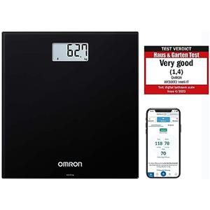 OMRON HN300T2 Intelli IT Bilancia Pesapersone Smart - Bilancia Pesapersone Bluetooth per Peso Corporeo e BMI con App Smartphone per il monitoraggio dei progressi