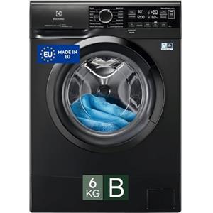 Electrolux EW6S306BL Lavatrice Slim a Carica Frontale, Tecnologia SensiCare 600, 6 kg, Display LED, 951 Giri al Minuto, AntiAllergy Vapor, La Funzione TimeManager, Argento Scuro, Classe B