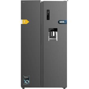 Cecotec Frigorifero americano Bolero Coolmarket SBS 559 Dark E. 559L, 177 cm x 90 cm, Classe E, sistema di flusso multi -aria, totale del gelo, inverter plus.
