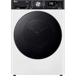 LG RH90V9LVEN Asciugatrice Smart a Carica Frontale 9kg, Serie V9, Classe C, Condensazione con Pompa di calore DUAL Inverter, Eco Hybrid, Condensatore autopulente, Allergy Care, Wi-Fi, Bianca