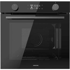 Cecotec Forno da Incasso Multifunzione Pirolitico Bolero Hexa P526000 Glass Black A. 2800W, 73L, 9 funzioni: Defrost, Convenzionale, Grill, Pirolisi. Display Touch, Cooling Fan, Porta Vetro, Classe A