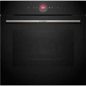 Bosch HBG7721B2 Serie 8, Forno da incasso, Pirolisi: pulizia del forno senza sforzo, Home Connect: controllo da remoto, Assistente alla cottura, Display touch, 60 x 60 cm, Nero
