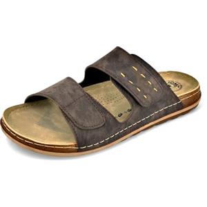 JOMIX Ciabatte Uomo Estivi Sandali Eleganti Bassi Ragazzi Pantofole Slip On da Mare Spiaggia TU2003 (Nero, 41)