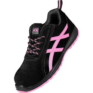 ACE Aurora Scarpe da Lavoro per Donna - Scarpe di Sicurezza Sportive per Il Lavoro - S1 Sra - Nero/Rosa - 40