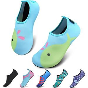 SAGUARO Scarpe da Sport Acquatici Ragazzi Ragazze Scarpette Scoglio Scarpe da Immersione Piscina Spiaggia Fiume Mare Nuoto Surf Acqua per Bambini, Verde, 28/29 EU